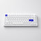 Akko MOD 007B PC Blue on White Multi-Modes RGB Hot-Swappable Mechanical Keyboard Gasket Mount (Akko V3 Piano Pro Switch)