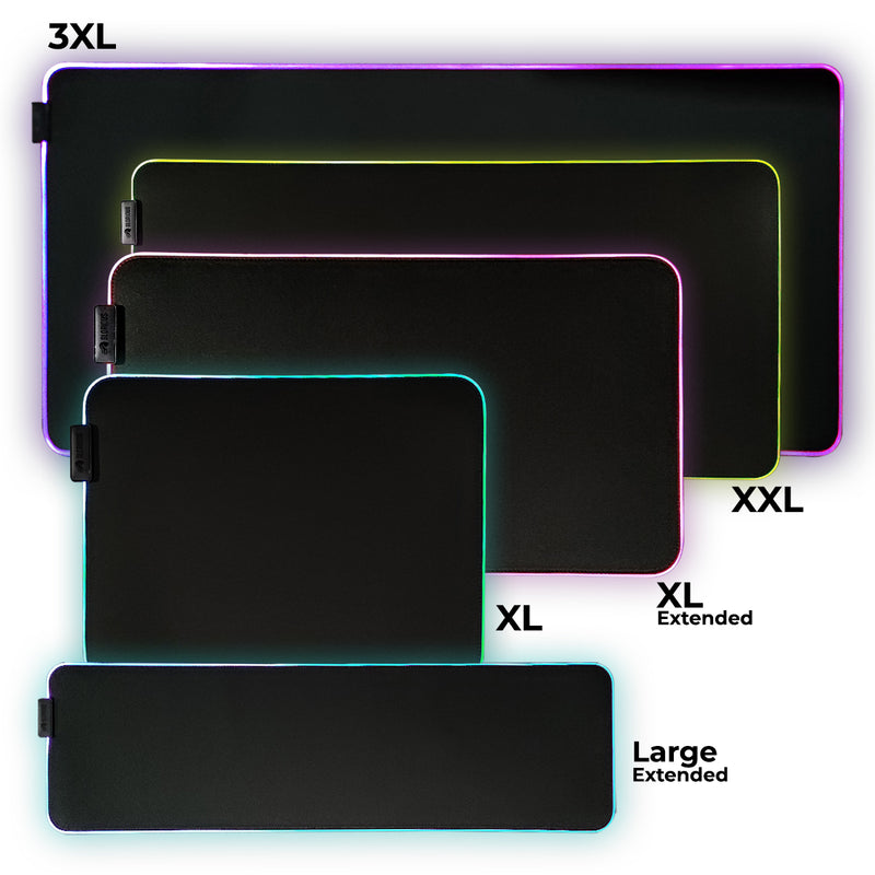 Glorious GMP 2 GLED RGB Cloth Gaming Mousepad - Black (XL, XXL, 3XL, Large Extended, XL Extended)