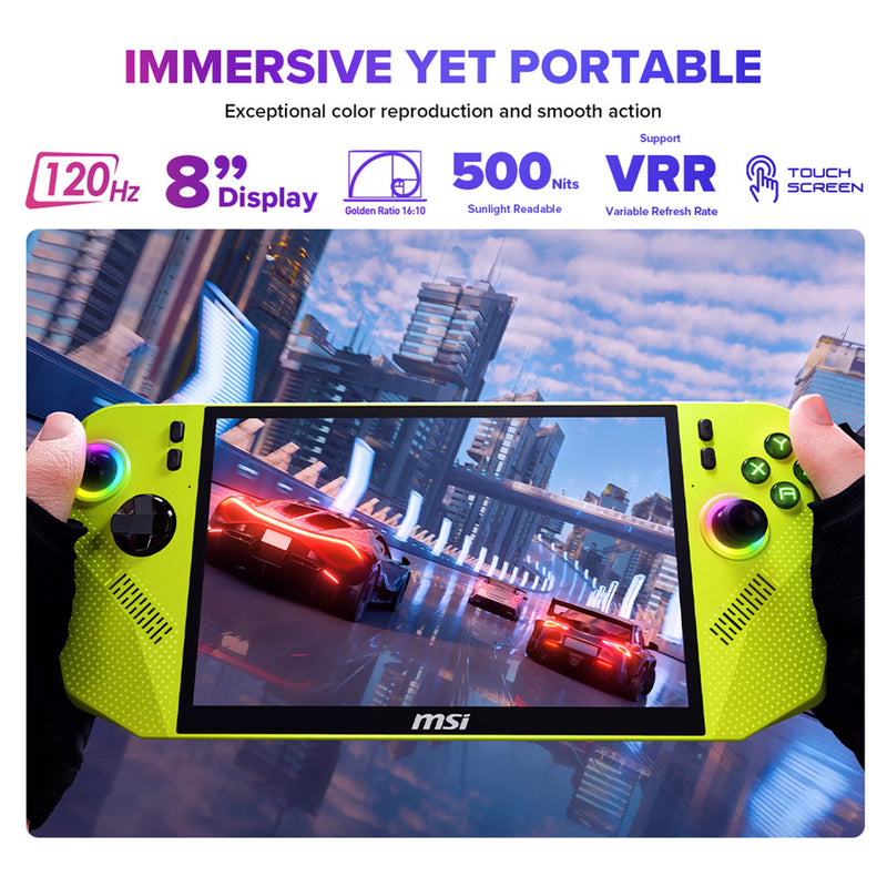 MSI Claw A8 BZ2EM-023PH Handheld Gaming (Neon Green)