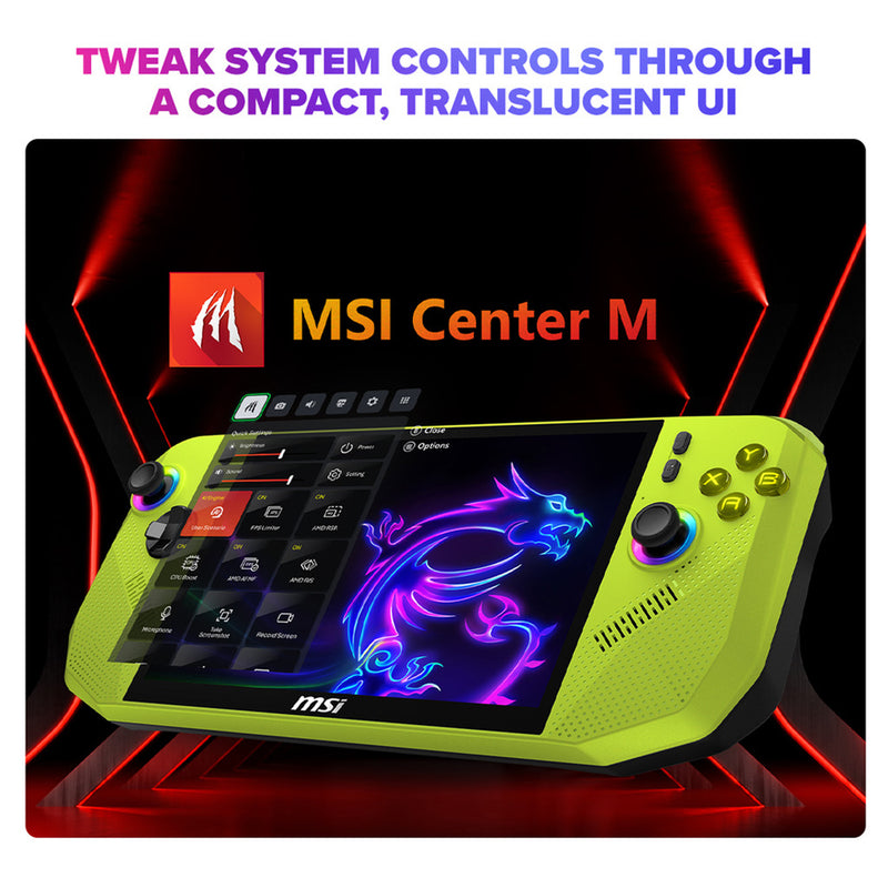 MSI Claw A8 BZ2EM-023PH Handheld Gaming (Neon Green)