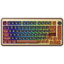 Akko MU02 Autumn Walnut Wood Case Multi-Mode RGB Hot-Swappable Mechanical Keyboard