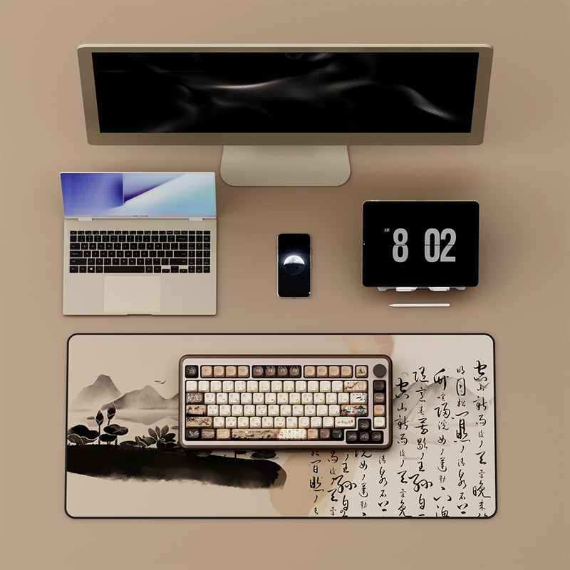 Akko MU02 Mountain Seclusion Walnut Wood Case Multi-Mode RGB Hot-Swappable Mechanical Keyboard