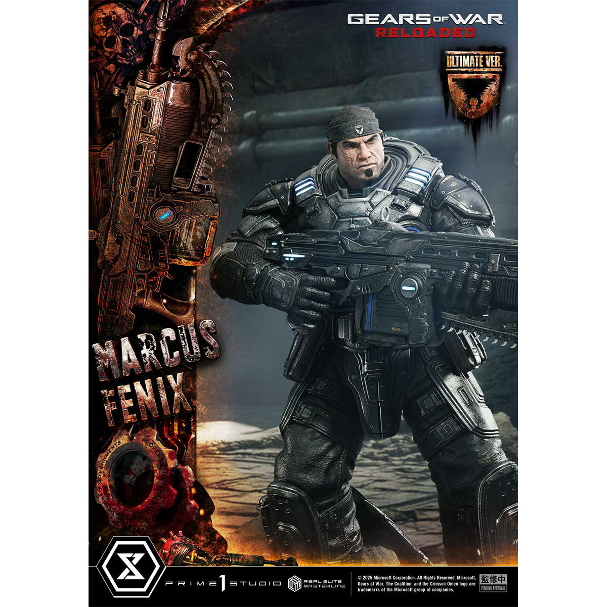 Real Elite Masterline Gears of War: Reloaded Marcus Fenix | DataBlitz