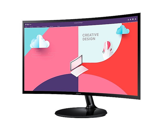Samsung S3 LS24C360EAEXXP 24" FHD 75Hz Essential Curved Monitor