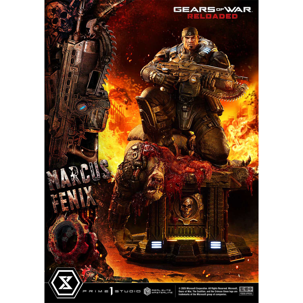 Real Elite Masterline Gears of War: Reloaded Marcus Fenix | DataBlitz