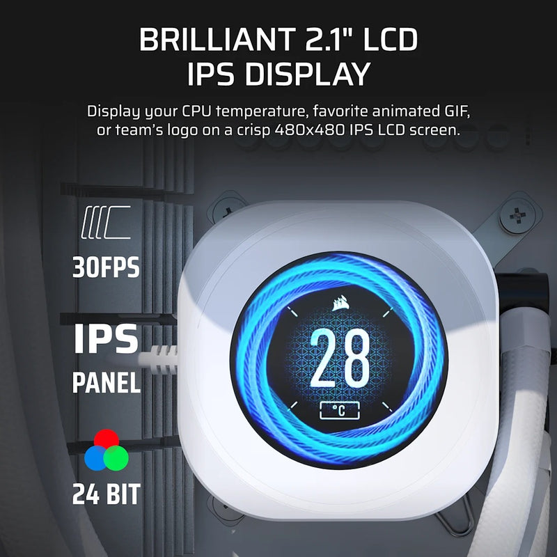 Corsair Nautilus 240 RS Performance LCD 240mm Liquid CPU Cooler