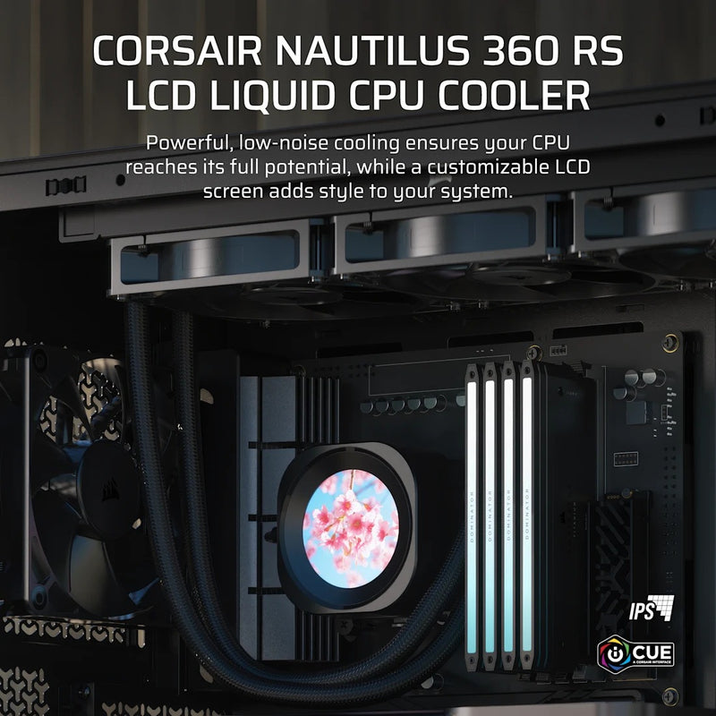 Corsair Nautilus 360 RS Performance LCD 360mm Liquid CPU Cooler