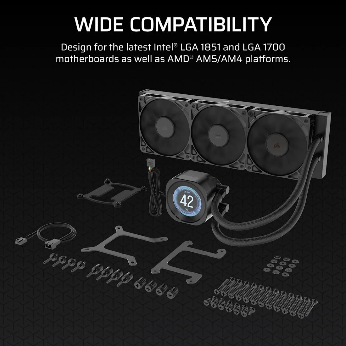 Corsair Nautilus 360 RS Performance LCD 360mm Liquid CPU Cooler