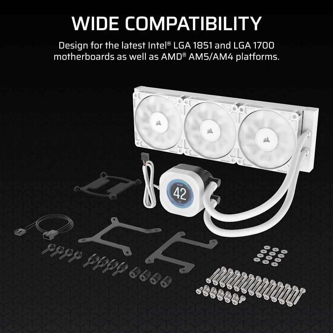 Corsair Nautilus 360 RS Performance LCD 360mm Liquid CPU Cooler