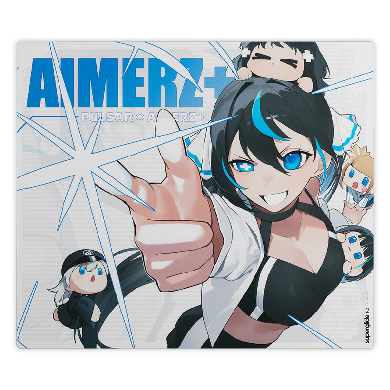 Pulsar Superglide V2 XL Glass Mousepad Aimerz Yui Edition