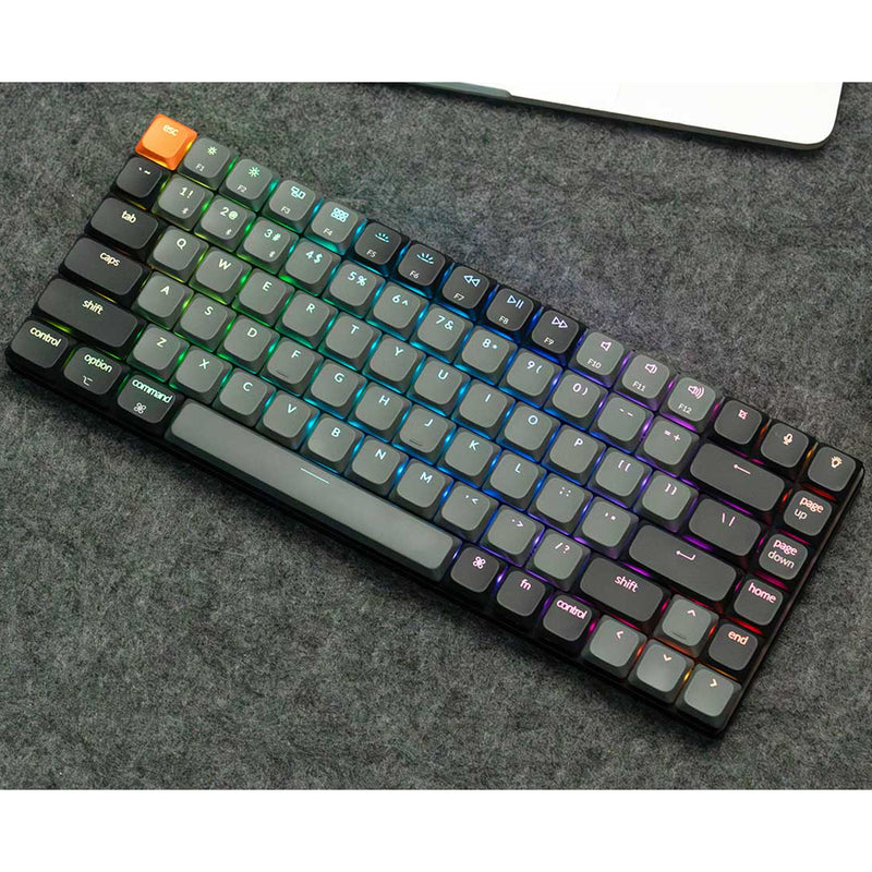 Keychron K3 MAX QMK/VIA RGB Backlight Compact Wireless Mechanical Keyboard Version 3 - Black/Grey 