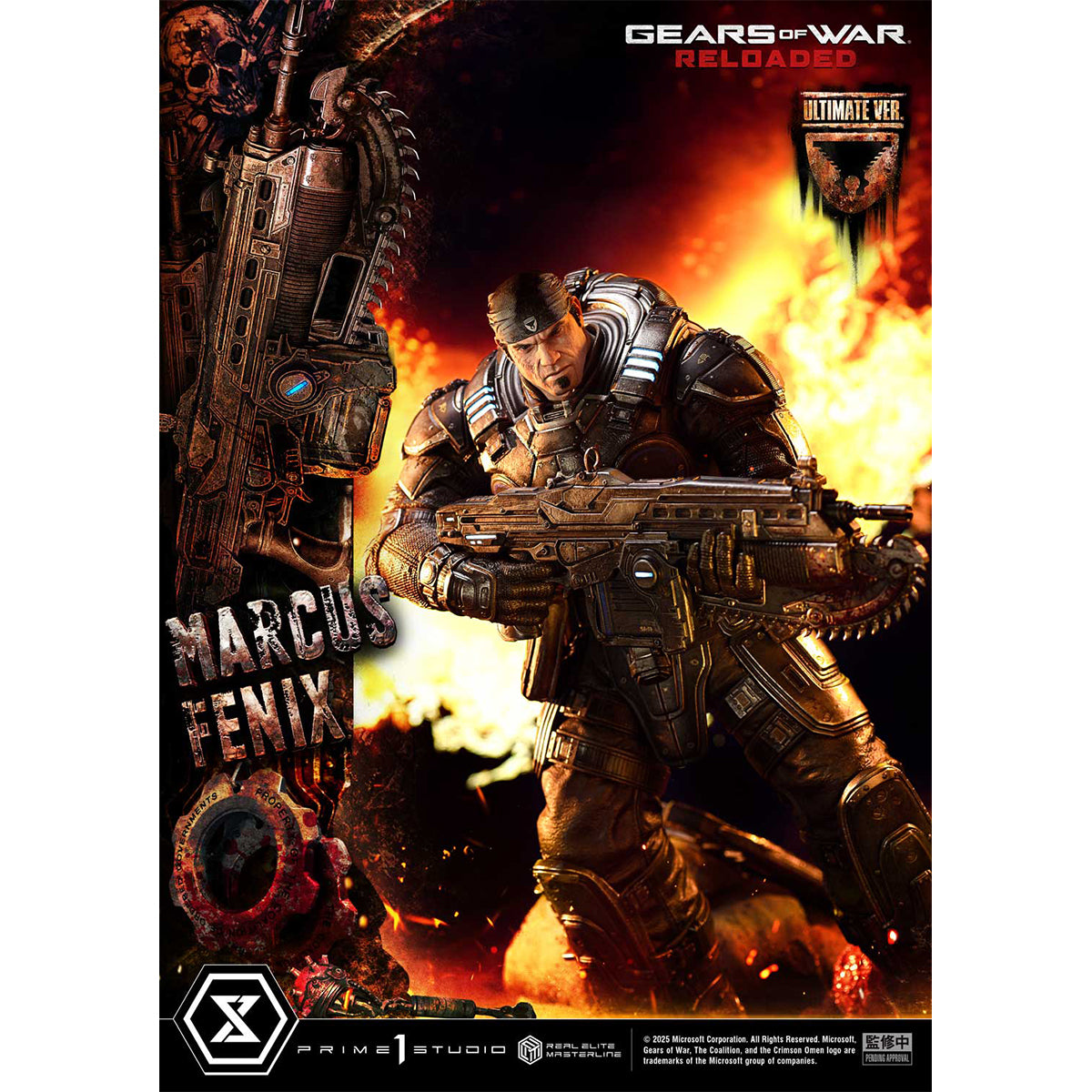 Real Elite Masterline Gears of War: Reloaded Marcus Fenix | DataBlitz