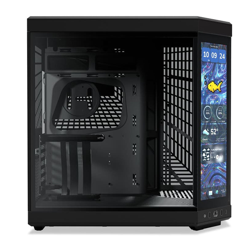 Hyte Y70 Touch Infinite Modern Aesthetic Case (Pitch Black, Black Chery, Panda)