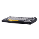 Ajazz AKS075 RGB Tri-Mode 75% Keys Hotswappable Mechanical Keyboard with Screen (Black/Gray/Yellow)