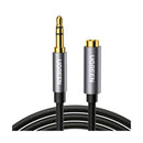 UGreen 3.5mm Male To 3.5mm Female Extension Cable - 1m (Black) (AV118/10592)