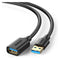 UGreen USB 3.0 A Male To Female Extension Cable - 2m (Black) (US129/10373)
