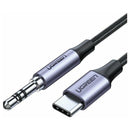 UGreen Type C Male To 3.5mm Audio Cable - 1M (Deep Gray) (AV143/30633)