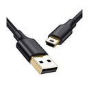 UGreen USB 2.0 A Male To Mini USB 5 Pin Male Cable - 2m (Black) (US132/30472)