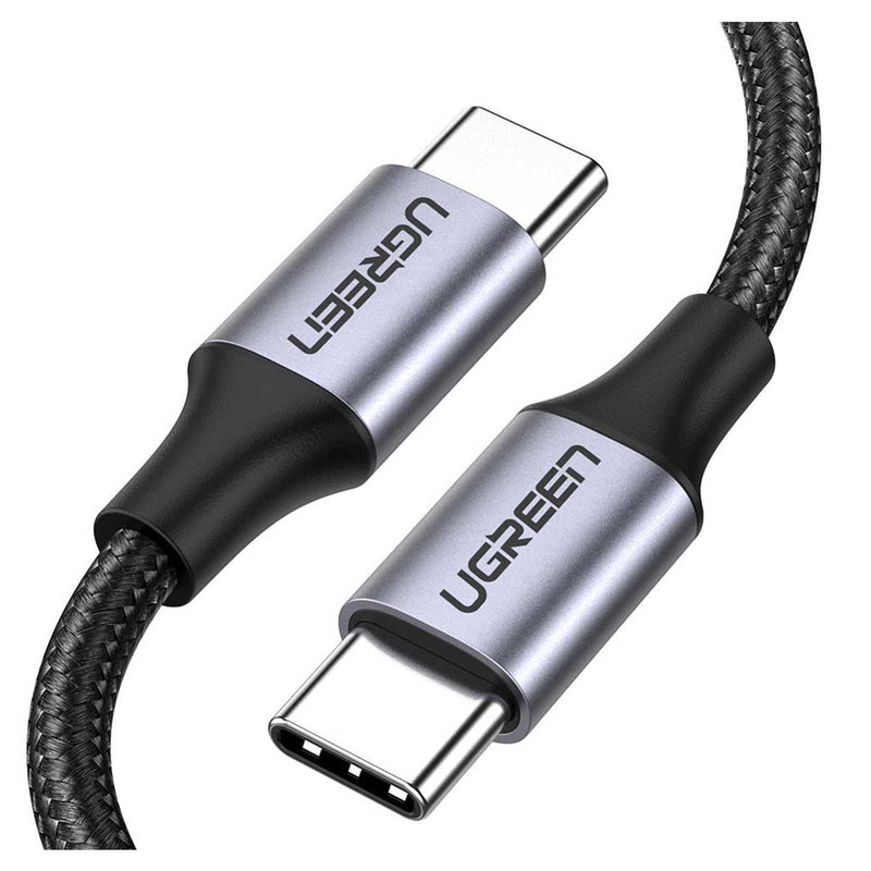 UGreen USB-C 2.0 Male To USB-C 2.0 Male 3A Data Cable 1m (Gray/Black) (US261/50150)
