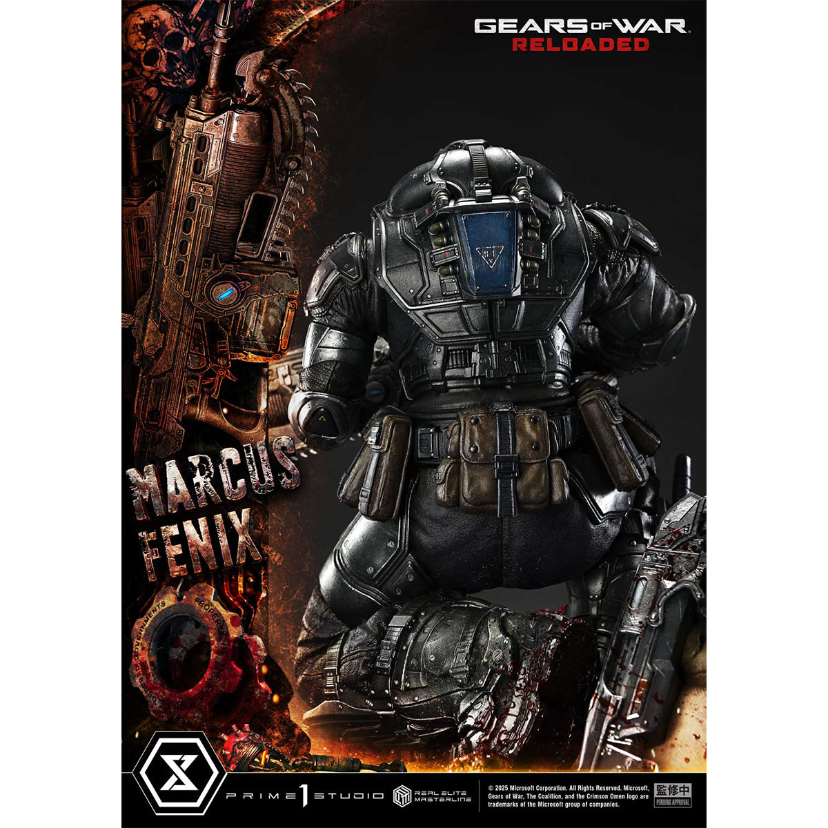 Real Elite Masterline Gears of War: Reloaded Marcus Fenix | DataBlitz