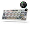 Royal Kludge RK N80 Tri-Mode RGB 80 Keys Hot Swappable Mechanical Keyboard Pearly Dawn