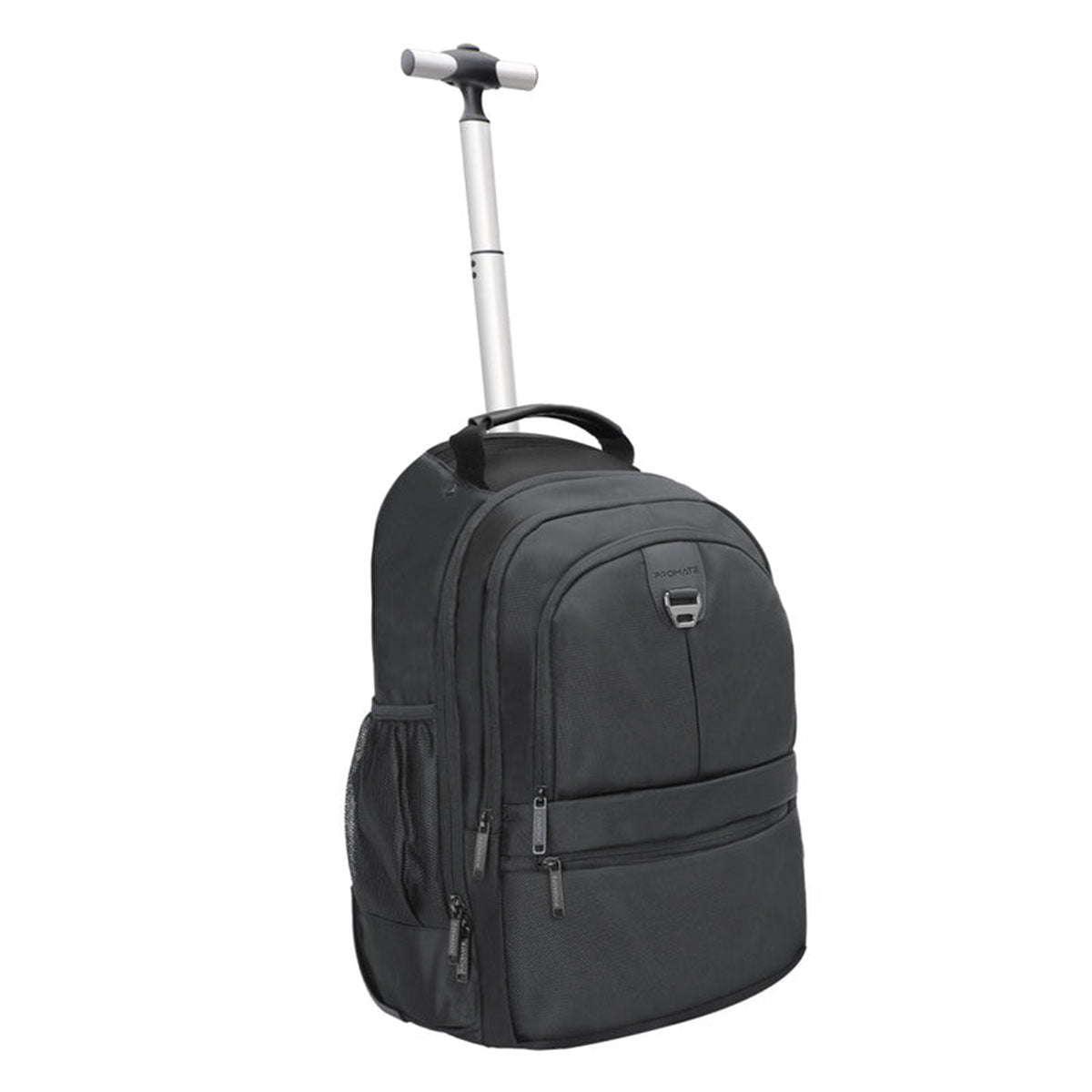 Promate Compact-TR 2-in-1 Large Capacity Trolley Bag Multiple Compartment for 15.6" Laptops