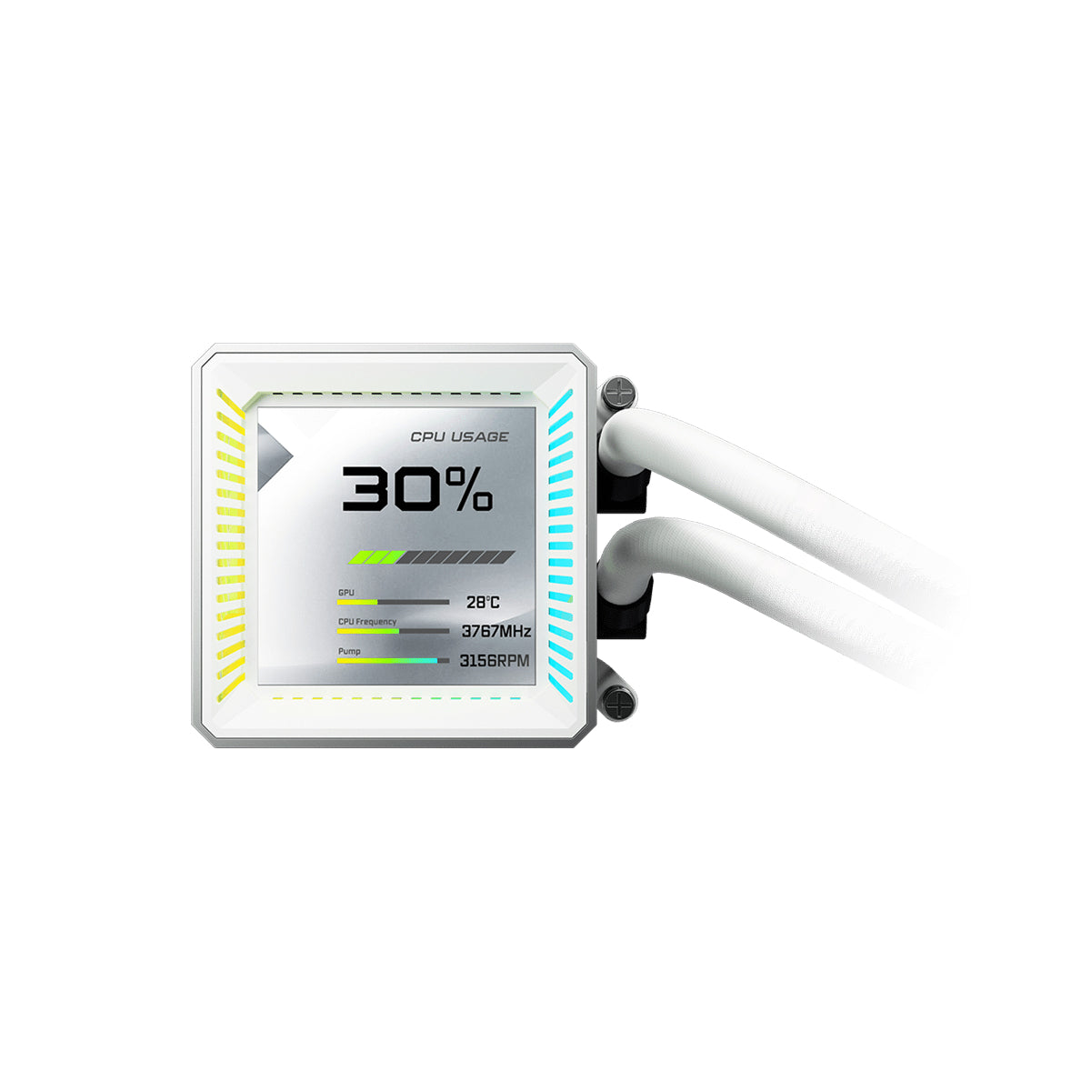 ASRock Steel Legend 360 LCD AIO Liquid Cooler (White)