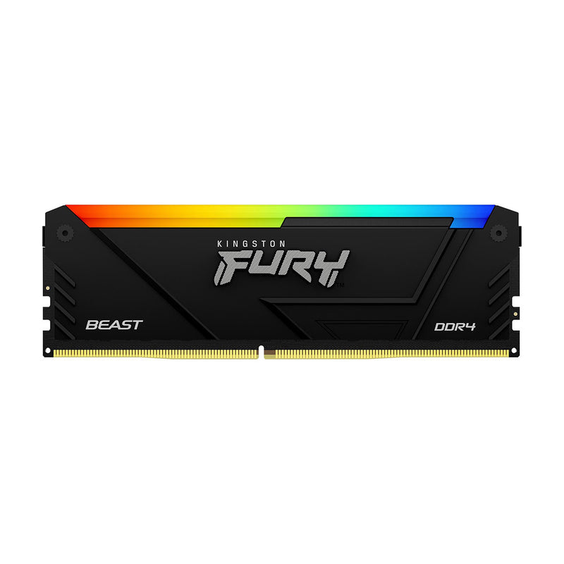 Kingston Fury Beast 16GB (1X16) DDR4 RGB XMP 3200MT/s CL16-18-18 Memory (Black) (KF432C16BB12A/16)