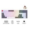 Royal Kludge RK100 Tri-Mode RGB 100 Keys Hot Swappable Mechanical Keyboard Grey/Red/White (Brown Switch)