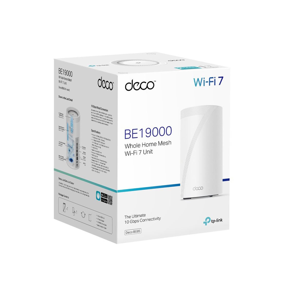 TP-Link Deco BE85 BE22000 Tri-Band Whole Home Mesh WiFi 7 System (1-Pack, 2-Pack, 3-Pack)