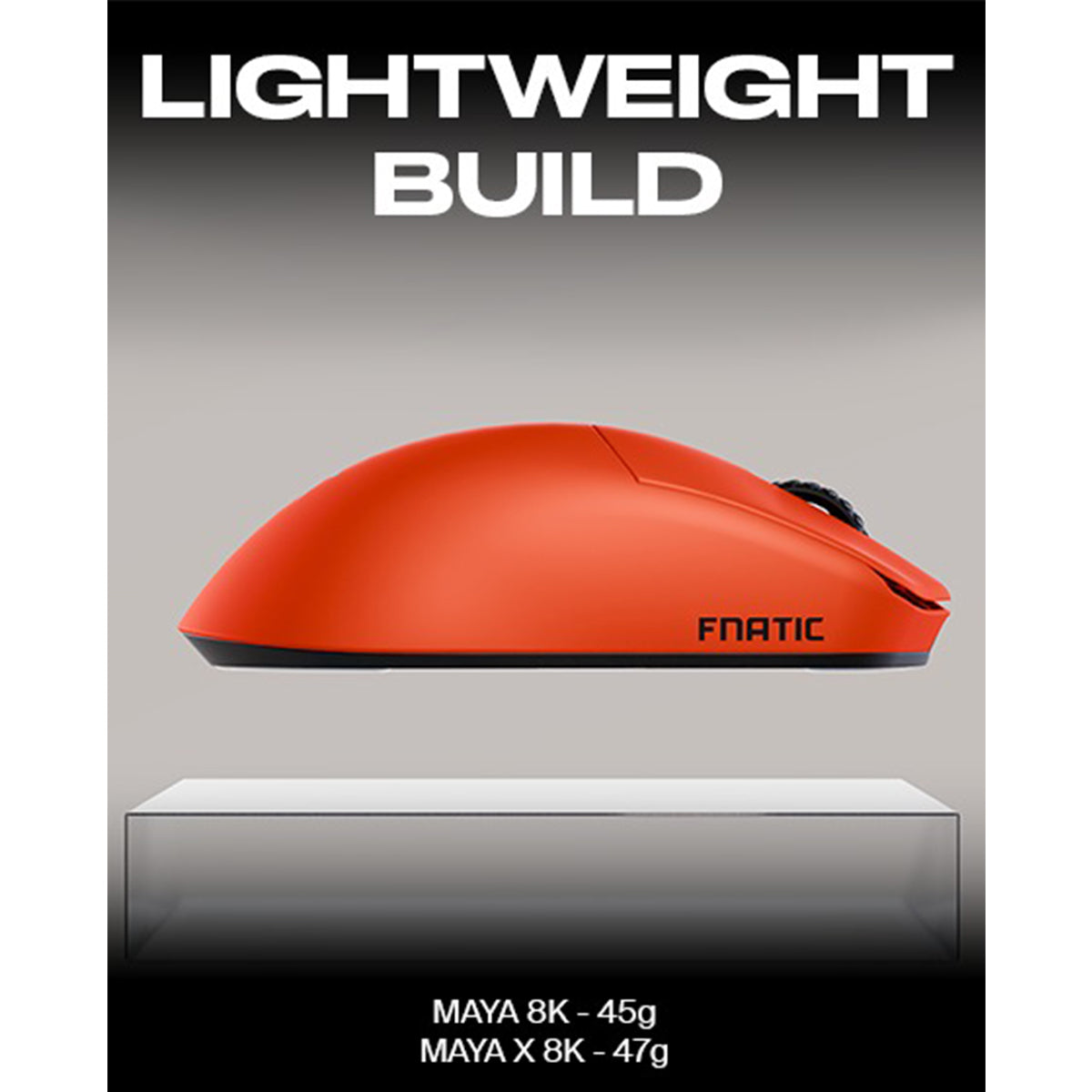 Fnatic x Lamzu MAYA 8K Wireless Gaming Mouse Fnatic Special Edition (Orange)