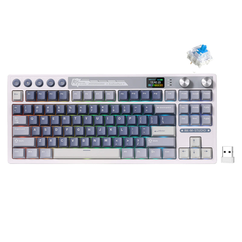 Royal Kludge RK M87 Tri-Mode RGB 88 Keys Hot-Swappable Mechanical