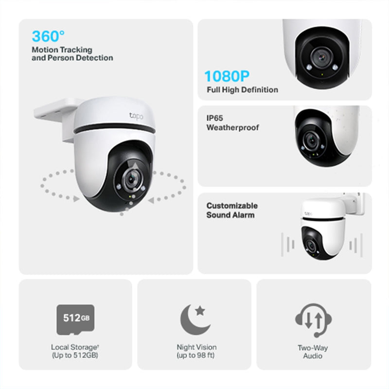 TP-Link TAPO C500 1080P Outdoor Pan/Tilt Security Wi-fi Camera