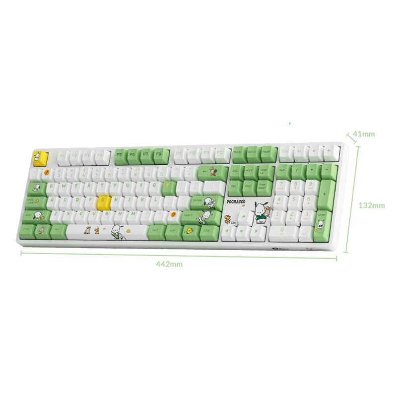 Akko Pochacco Green 5108B Plus Multi-Modes RGB Hot-Swappable Mechanical Keyboard