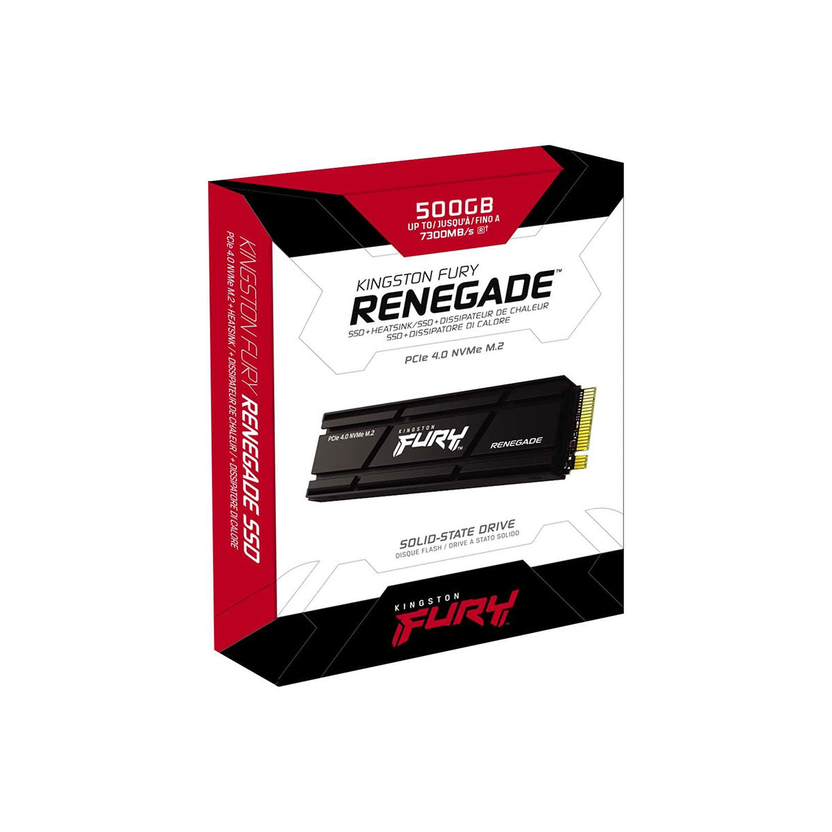 Kingston Fury Renegade 4TB PCIE 4.0 NVME M.2 SSD Internal Gaming SSD W/ Heatsink (SFYRDK/4000G)