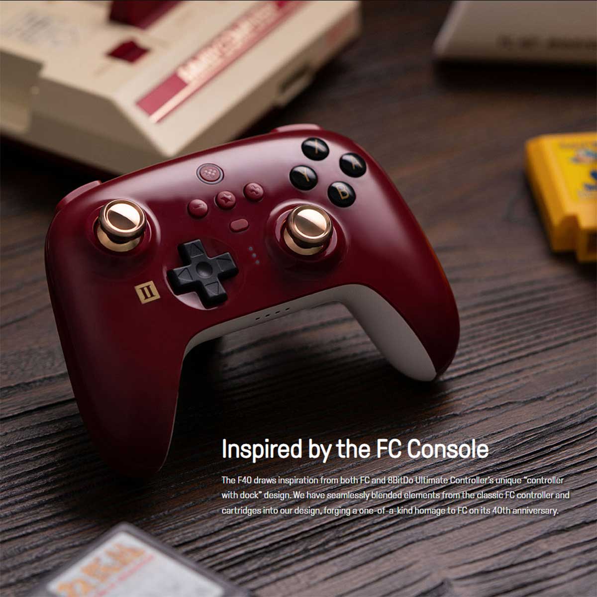 8bitdo Ultimate Controller F40 Limited Ed. for Switch/ Windows with Protective Case (80NA)