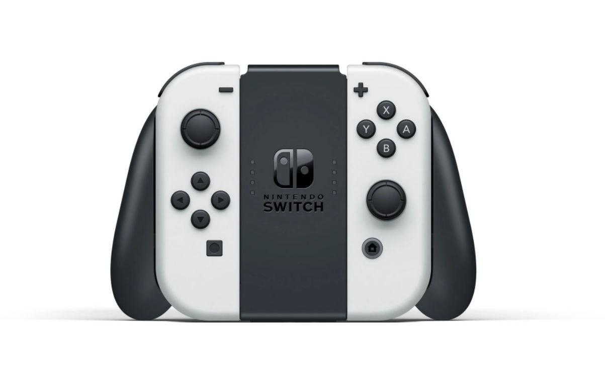 NINTENDO SWITCH OLED CONSOLE WITH WHITE JOYCON (OLED MODEL) - DataBlitz