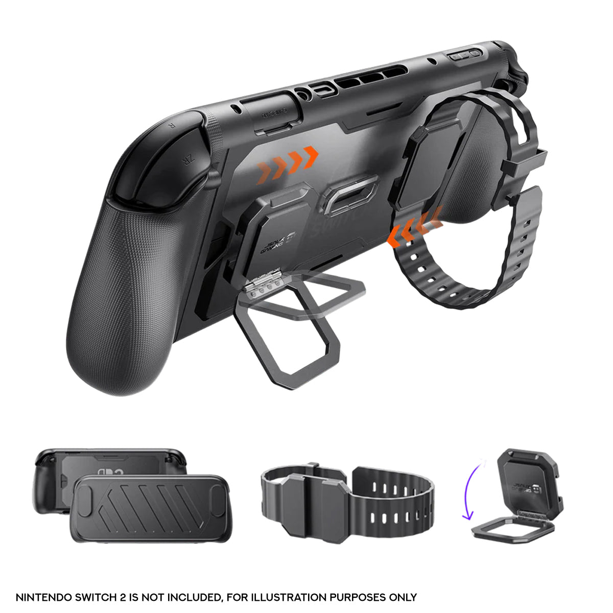 JSAUX ModCase Kickstand Kit for Nintendo Switch 2 (Black) (PC0121)