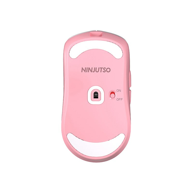 Ninjutso Sora V2 Wireless Gaming Mouse (Pink, Black, White)