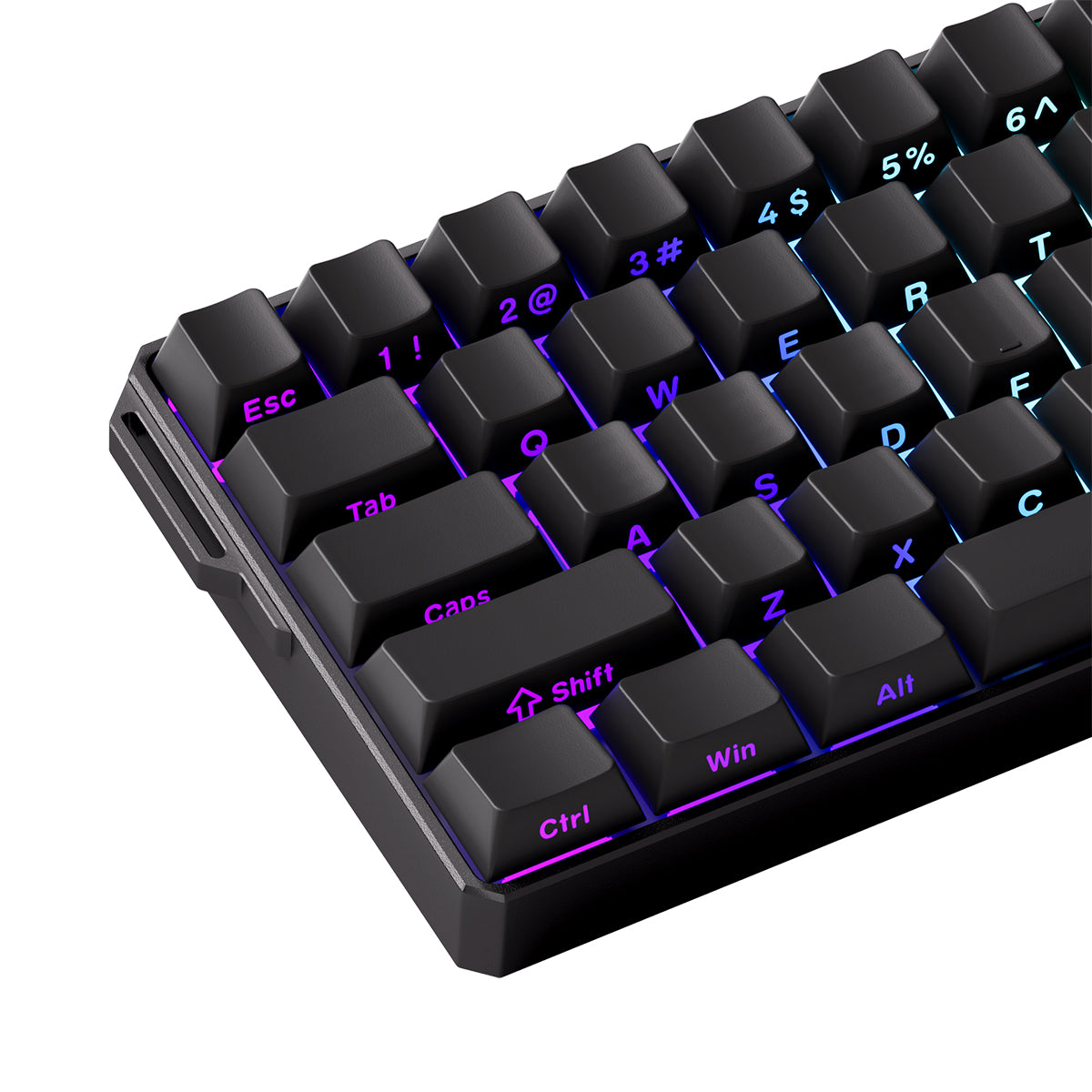 MonsGeek FUN60 Ultra SP Shine-Through Multi-Mode RGB Mechanical Keyboard (Black) (Akko Glare Magnetic Switch)