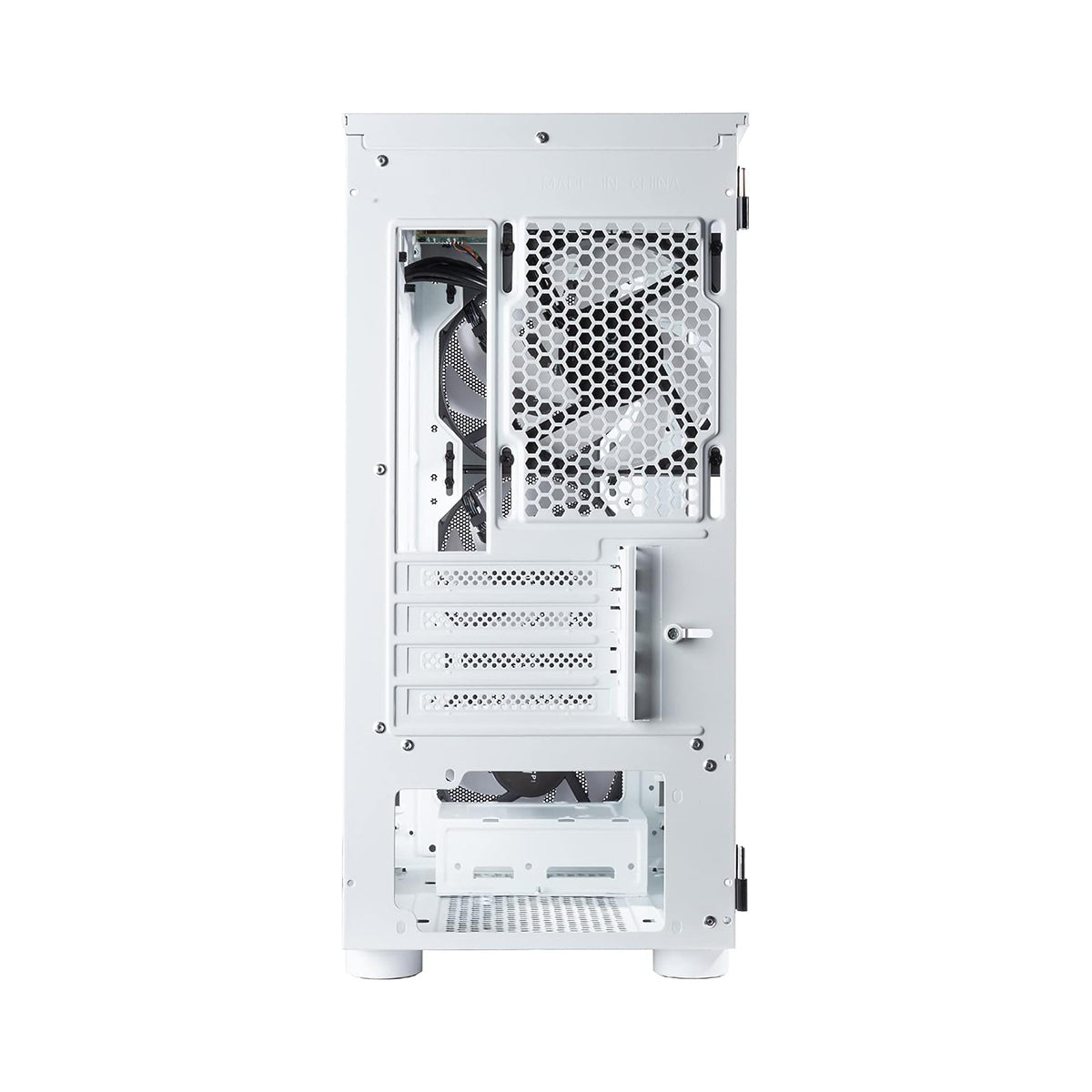 Tecware Forge M Omni Link Mesh Front /TG Side Panel High Airflow PC Case (Black, White)