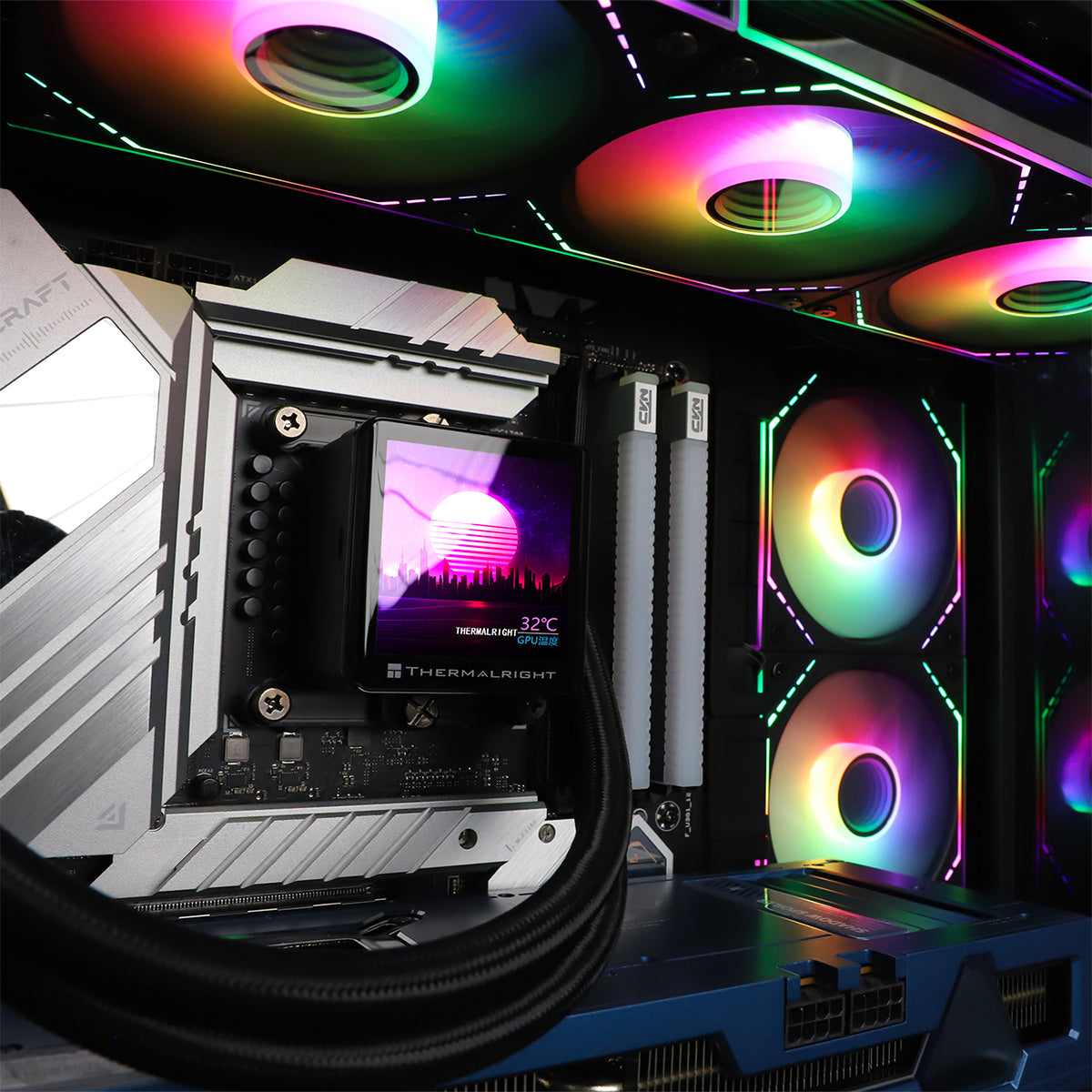 Thermalright TL-M12-S 120mm PWM ARGB Silent-Balance PC Case Fan (Black)
