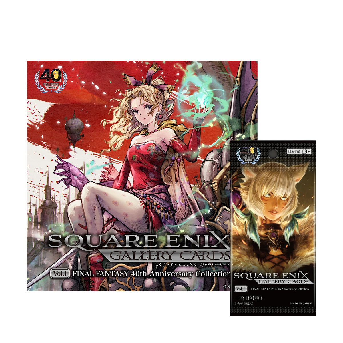 Square Enix Gallery Cards Vol. 01 - Final Fantasy 40th Anniversary Collection (Display Box)