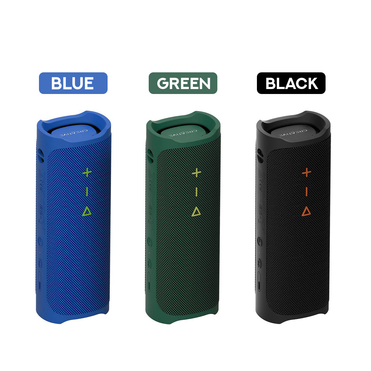 Creative Muvo Go Portable Waterproof Bluetooth 5.3 Speaker (Blue, Green, Black)