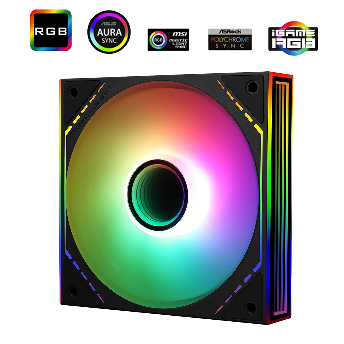 Thermalright TL-M12-S 120mm PWM ARGB Silent-Balance PC Case Fan (Black)