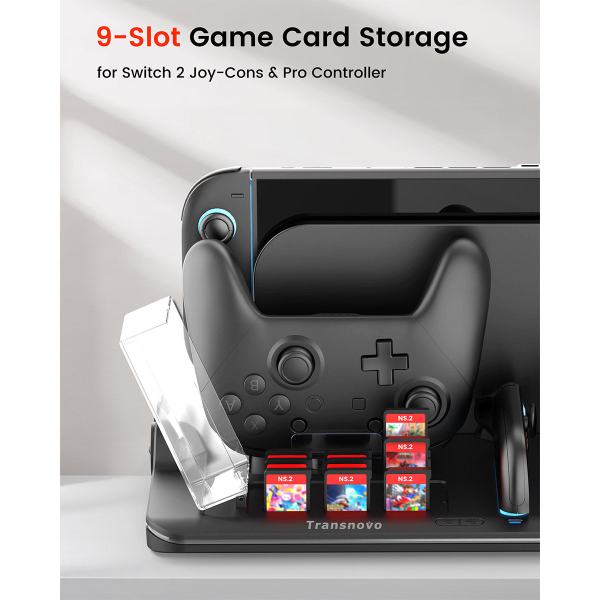 Transnovo Multi-Functional RGB Charging Dock Station for 4 Joy-Con Controller