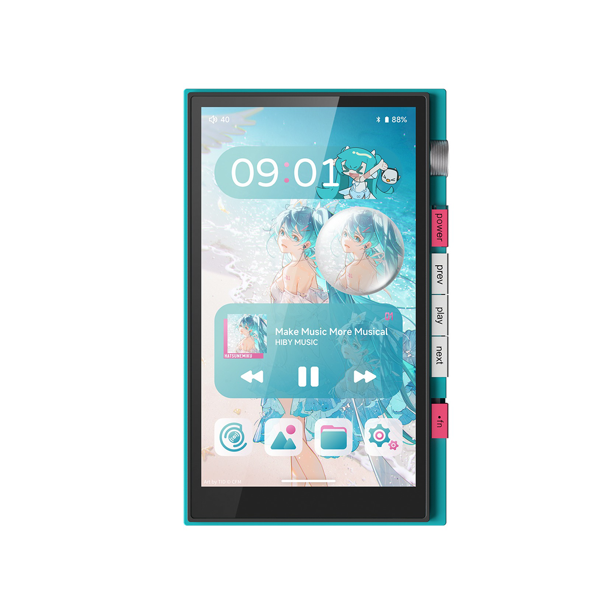 HiBy Digital X Hatsune Miku M500 Wi-Fi Digital Audio Player (Cyan)