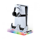 OIVO Cooling Stand Upgraded with Controller Charger & Auto Turbo Fan for PS5 / PS5 Slim / PS5 Pro (White) (VG-P5320W-Pro)