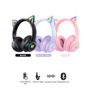 Onikuma B90 RGB Cat Ear Wireless Gaming Headset (Gradient Purple, Pink, Black)