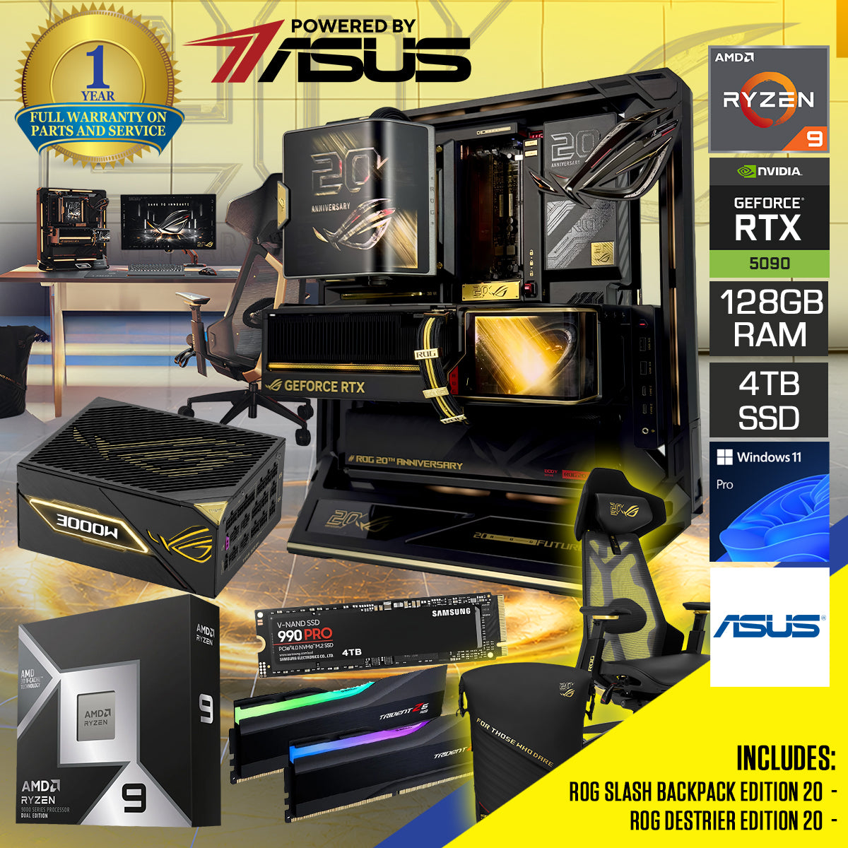 Asus ROG 20th Anniversary Edition Desktop Gaming PC